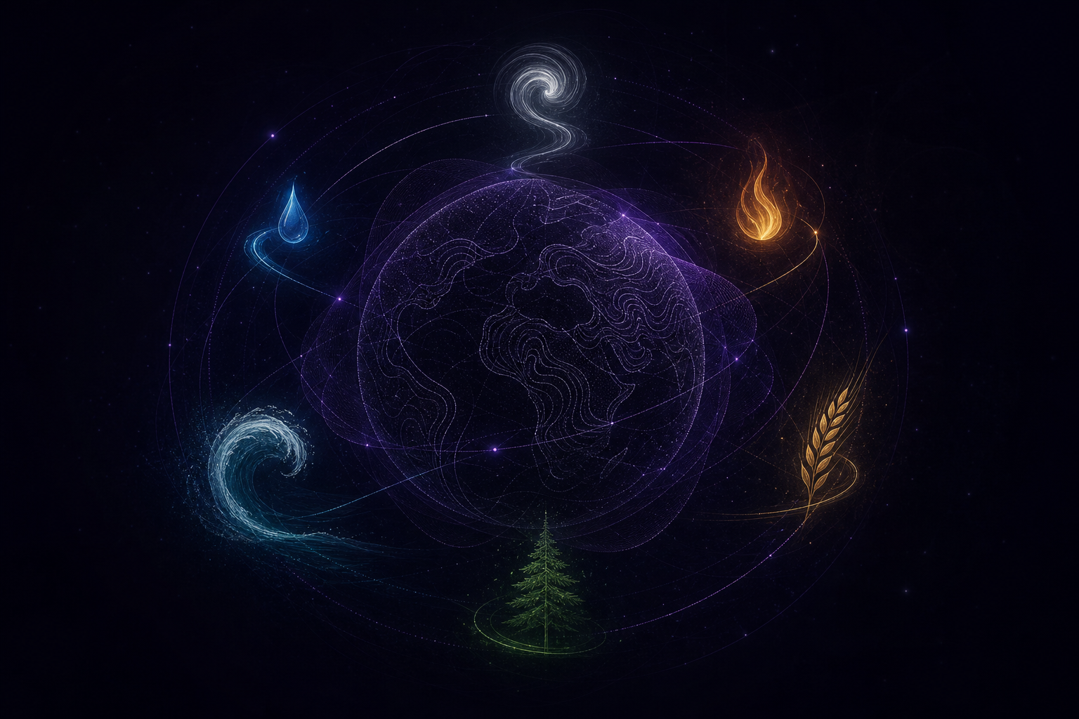 ActSmall — civic-action map across water, air, fire, food, forest, and ocean
