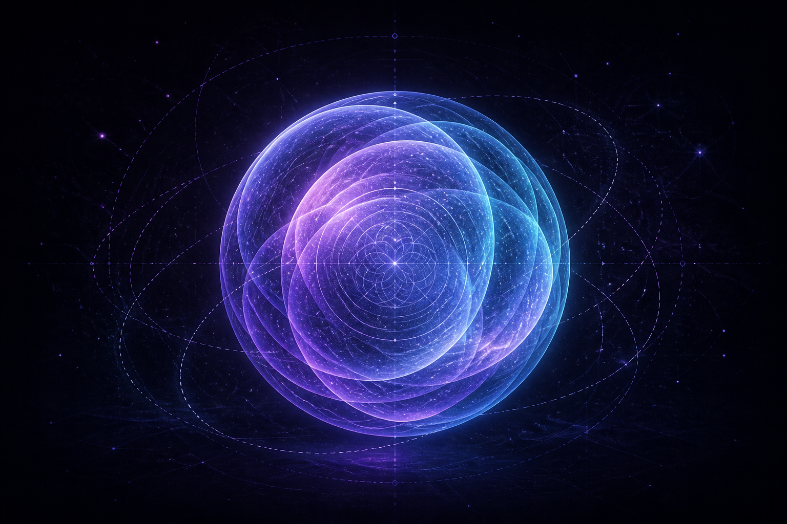Astra — layered translucent orb card art